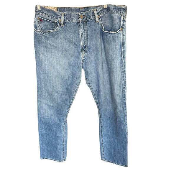 Vintage Polo Ralph Lauren Jeans Men's 36x32 Blue Straight Leg Medium Wash Denim - Picture 1 of 11